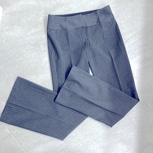 EXPRESS dress work pants editor size 0 R like new dark grey striped